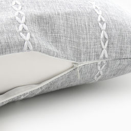 Наволочка декоративная Этель Косичка цвет серый,45х45 см полиэстер  фото 10