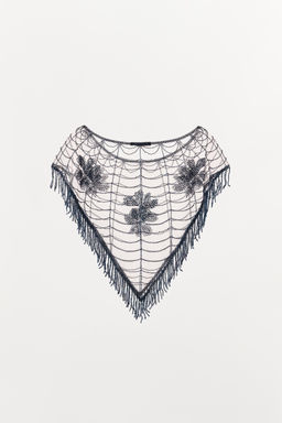 CAPE WITH BEADED EMBROIDERY - Zara фото 3