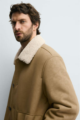 DOUBLE-FACED FAUX LEATHER JACKET - Zara фото 6