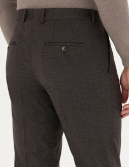 Kahverengi Slim Fit Kuma_ Pantolon