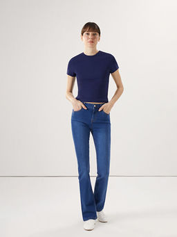 Straight Fit Kad?n Jean Pantolon