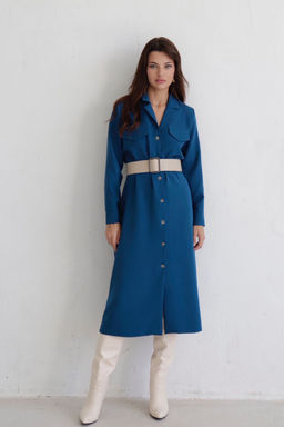 Платье-рубашка с английским воротником - Martichelli фото 3