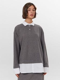 Джемпер женский серый - Mark formelle фото 3