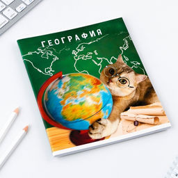 Предметная тетрадь, 48 листов, МИЛЫЕ ПИТОМЦЫ, со справочными материалами География, обложка мелованный картон 230 гр., внутренний блок в клетку 80 гр., белизна 96%,блок №1. - Artfox study фото 2
