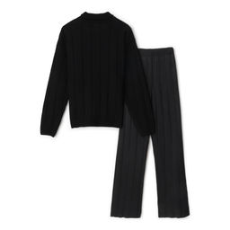 Костюм женский (джемпер, брюки )MINAKU: Knitwear Collection, размер 46-48, чёрный