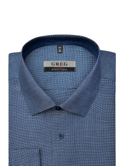 Сорочка мужская длинный рукав GREG 223/237/0156/Z/1 STRETCH  фото 3