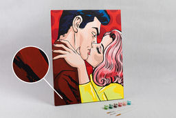 ФРЕЯ PNB/R1 №141 Набор для раскрашивания по номерам 50 х 40 см Поцелуй. Поп-арт  фото 6