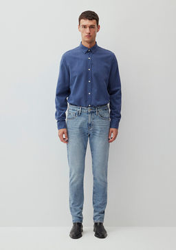 Jake Classic Denim Ac?k Gok Mavisi Jean Pantolon  фото 3