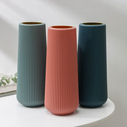 Ваза для цветов, 1.1 л, 9.2×9.2×23 см, МИКС