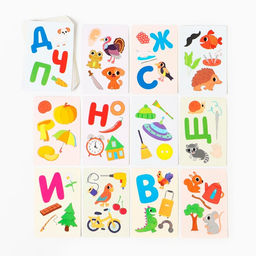 Настольная игра «Лото на скорость. Быстрые буквы», 26 карт, 6 игровых полей, 50 жетонов, 4+