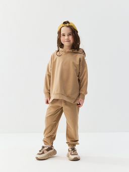 Джоггеры оверсайз "Мускатный орех" с карманами