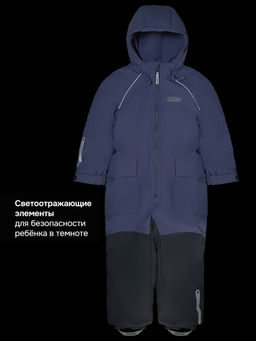 Комбинезон 8м8626 лаванда/светло-серый