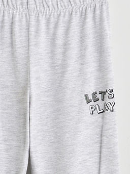 Bask?l? Erkek ?ocuk Pijama Alt