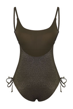 TRENDYOLMILLA Haki U yaka Tunelli Simli Regular Mayo TBESS25MA00010 фото 9