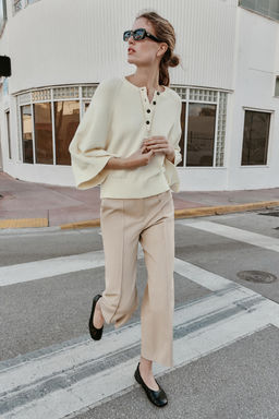 JERSEY PUNTO MANGA ANCHA / Crudo