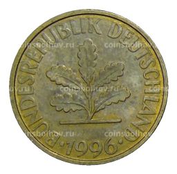 Монета 10 пфеннигов 1996 года A Германия