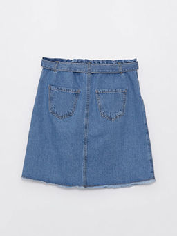 Beli Lastikli Nak??l? K?z ?ocuk Jean Etek - Waikiki фото 2