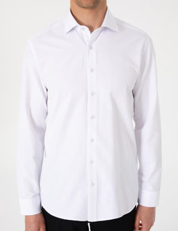 Beyaz Slim Fit Uzun Kollu Arm_rl_ G_mlek - Pierre cardin фото 6