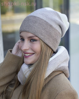 MM 1109 S 1109 Комплект женский флис (колпак+снуд)