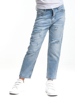 Детские джинсы 33-1029 голубой