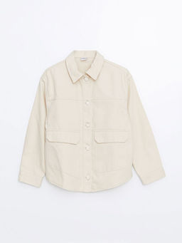 Basic Uzun Kollu K?z ?ocuk G?mlek Ceket