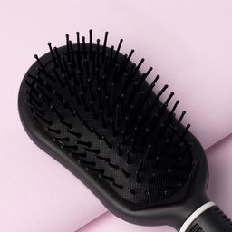 Цена за 3 шт. Расчёска массажная, 7×24(±1) см, чёрная