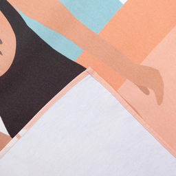 Полотенце пляжное Этель Девушка в купальнике 96х146 см, 100% хлопок  фото 7