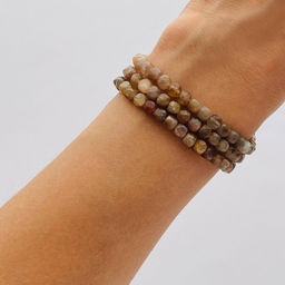 Бусины для украшений из Лунного камня и Солнечного камня