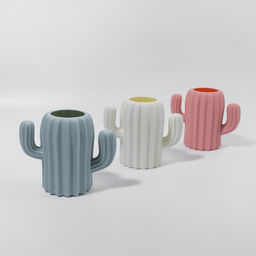 Подставка для хранения косметики «Кактус», 11.5×13×7 см, МИКС