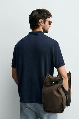 POLO REGULAR FIT JACQUARD RAYAS / Blanco roto - Zara фото 3