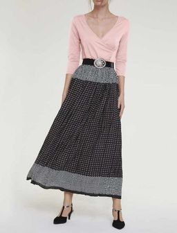 Юбка, черно-пестрая