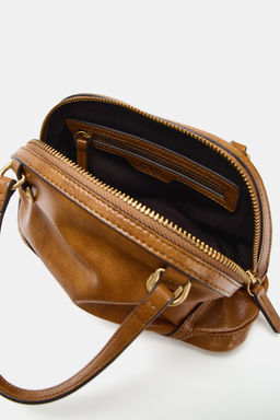 BOLSO MINI BANDOLERA / Tostado oscuro - Zara фото 5
