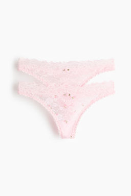 Pack de 2 bragas thong de encaje