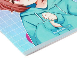 Цена за 4 шт. Тетрадь для скетчей А5, 16 листов, Girl