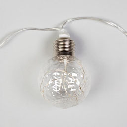 Гирлянда Нить 3 м с насадками Лампочки шары, IP20, прозрачная нить, 80 LED, свечение синее, 8 режимов, 220 В - Luazon lighting фото 4