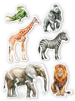 ФРЕЯ PZL-BК-011 Пазлы для малышей Животные Африки 18 элемент