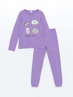Bisiklet Yaka K?z ?ocuk Pijama Tak?m?