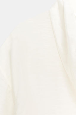 CAMISA PA?UELO ZW COLLECTION / Blanco - Zara фото 9