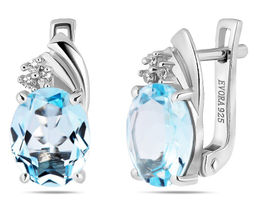 Серьги, топаз, Манон