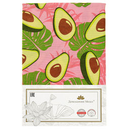 Скатерть 200х145см Авокадо, вид 7/1, длина стола до 160см, на 6-8 персон, рогожка (хлопок 100%) 171г/м2, упаковка классическая, пакет ПВХ 28х41см, Домашняя мода (Россия)  фото 5