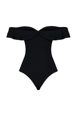Siyah Volan Detayl? F?rf?rl? C?tc?tl? Orme Body TPRSS24BD00014 - Trendyolmilla фото 8