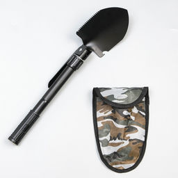 Лопата складная «Терминатор» в чехле, 42 см, черная