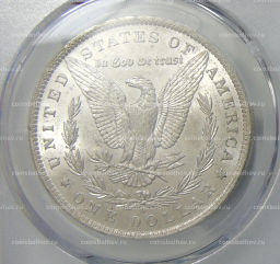 1 доллар 1884 года O США Доллар Моргана (в слабе PCGS MS63)