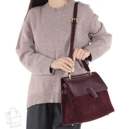 Сумка женская кожаная 68870BDAA wine red Baidou/30 в Новосибирске