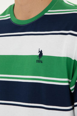 Футболка U.S. Polo Assn зеленая из хлопка  фото 14