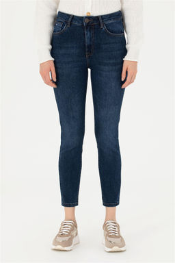 Женщина темно -голубые джинсовые брюки Скюрная скидка в корзине - U.s. polo assn фото 2