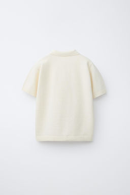 POLO LISO ESTRUCTURA / Crudo - Zara фото 4