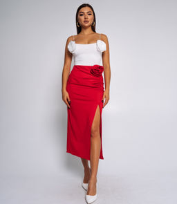 Юбка #БШ2710, красный - Dommod фото 5
