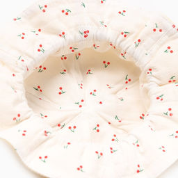 Панама детская MINAKU «Вишенка», размер 46, белая/жёлтая