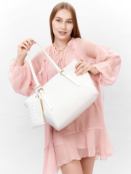 LACCOMA сумка AC015-бежевый эко кожа хлопок